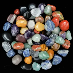 Pietre di cristallo naturali burattate e levigate per la guarigione dei chakra e decoro
