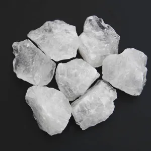 Natürliche Weiße Kristall Rohsteine Bergkristall Aromatherapie Diffusor Steine Für Haus Büro Dekor Heilkristall Meditation Ornament
