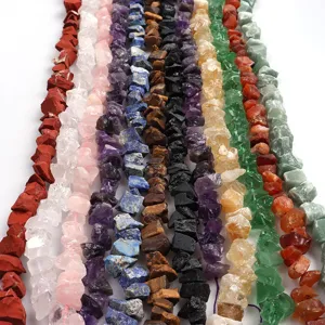 Natürliche Unregelmäßige Stein Chips Gebohrte Amethyst Achat Kristall Lose Perlen Für DIY Schmuckherstellung Halsketten Armband Zubehör