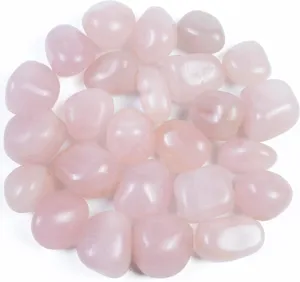 Pietre burattate di quarzo rosa lucidato naturale per guarigione, griglia di cristallo e arredo.