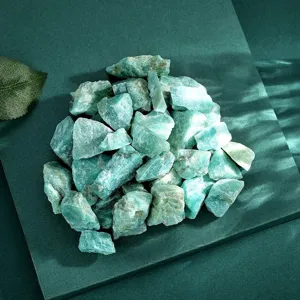 Natural Green Aventurine Rough Crystal Stones Large Crushed Stones for Landscaping Decor