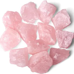 Pietre Grezze di Quarzo Rosa Naturale Cristalli Campioni di Minerale Per Diffusore Aromaterapia Decorazioni Casa