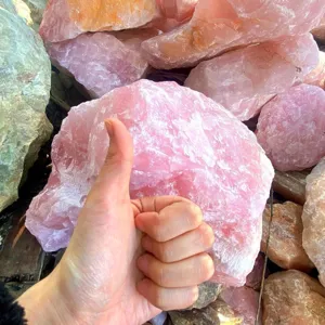 Pietra grezza di quarzo rosa naturale Campione di minerale di cristallo per smagnetizzare