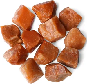Natuurlijke oranje calciet ruwe kristal ruwe steen aromatherapie decoratie item