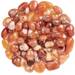 Natural red carnelian tumbled stones for fish tank vase filler home decoration aromatherapy