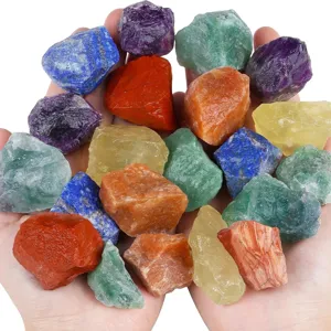 Natuurlijke Kristal Ruwe Stenen Grote Korrel Mineraal Specimen Aromatherapie Diffuser Stenen Voor Huis Decor Aquarium DIY Hanger Yoga Helende Veelkleurige Stenen