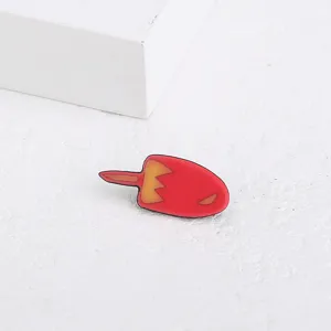 Broche en acrylique creative mignonne glace rouge bijoux de mode vue detail accessoire