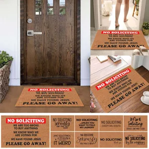 Funny coir doormat with funny novelty quote entry mat for front door porch home decor.
