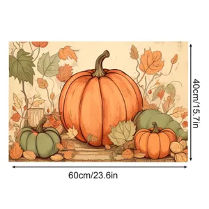 Autumn Thanksgiving pumpkin doormat non-slip floor mat harvest festival home decor 40x60cm
