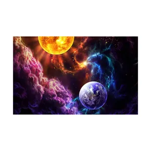 3D universe starry sky planet decorative carpet for living room and bedroom area rug item