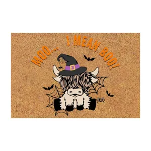Halloween Doormat Horror Pumpkin Skeleton Welcome Door Mat Non-Slip Polyester Floor Mat For Entrance Bathroom Decor