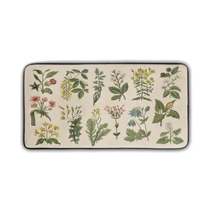 Vintage botanical floral kitchen floor mat long anti-slip door rug for home decor