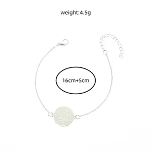 Modischer leuchtender Ahornblatt Anhänger Armband für Damen verstellbare Länge.