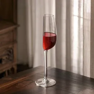 Unique half wine glass creative stemware crystal champagne goblet for home party detail view.