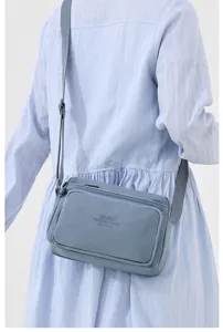 Γυναικεια τσαντα χιαστι nylon casual πολλαπλων επιπεδων γαλαζια για καθημερινη χρηση