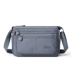 Lässige Nylon Umhängetasche für Damen, multifunktionale Freizeittasche mit verstellbarem Gurt.