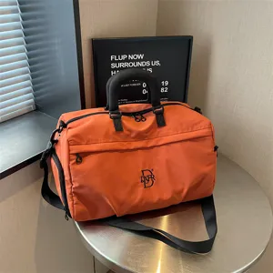 Large Capacity Travel Duffle Bag For Women Men Foldable Fitness Gym Bag With Wet Dry Separation And Shoe Compartment