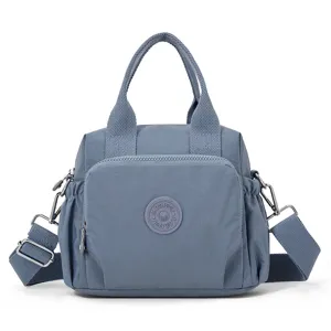 Sac Bandoulière Femme en Nylon Déperlant Multicouche Sac à Main Casual Élégant.