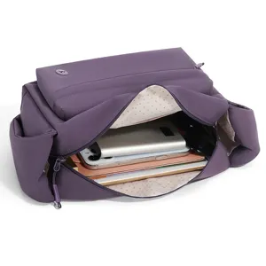 Bolso de Hombro Cruzado de Nylon Casual para Mujer Gran Capacidad Multifuncional Viaje al Aire Libre Bolso Simple Ligero con Cremallera