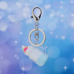 Süßer Miniatur Einweckglas Schlüsselanhänger, kreativer Acryl Getränke Anhänger Tasche.