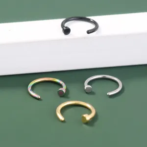 Set hoefijzer neusring oorringen van roestvrij staal multifunctionele piercing sieraden