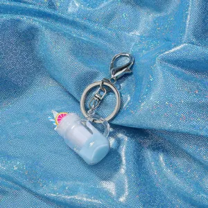 Simulation Bubble Tea Schlüsselanhänger Acryl Niedliche Getränketasse Schlüsselanhänger Anhänger Für Frauen Mädchen Tasche Auto Deko