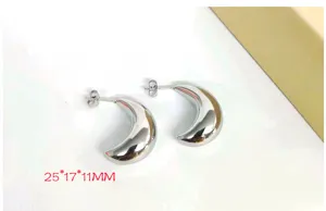 Stainless steel crescent hoop earrings for women, modern geometric ear drop jewelry.