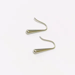 Stainless steel teardrop hook earrings minimalist fashion geometric metal ear jewelry
