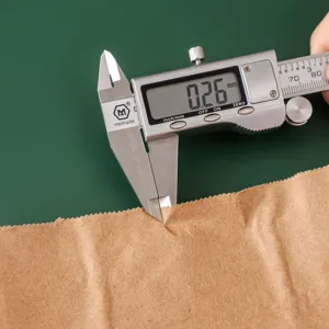 Calibro digitale in acciaio inossidabile strumento di misurazione elettronico con display LCD.