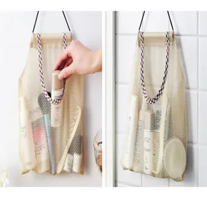 Hängender Netz-Aufbewahrungsbeutel Detail mit atmungsaktivem Design für die praktische Küche.