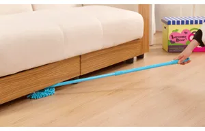 Retractable mini mop for cleaning floors, furniture bottoms, and tight spaces easily.