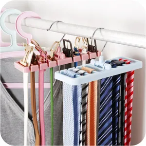 Multifunctionele riem en stropdas hanger organizer voor kledingkast ruimtebesparend rek