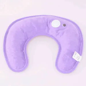 U-shaped rechargeable electric hot water bag for neck and shoulder warm heating therapy.