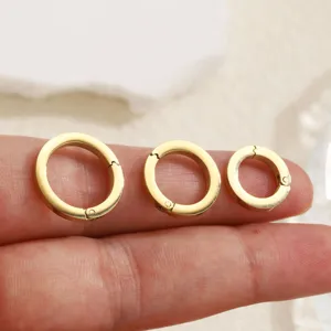 Stainless steel round spring buckle clasp DIY bracelet necklace pendant jewelry findings