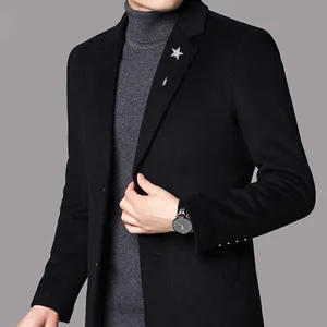 Broche épinglette pentagramme en cristal pour homme, design d'insertion pour costume.