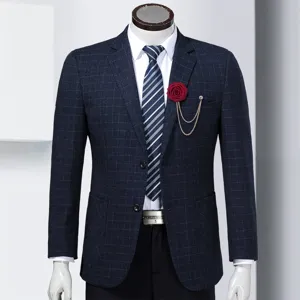Exquisite Rosen Brosche mit Quaste Kette, ideal für Herren Anzug und Hochzeits Bräutigam.