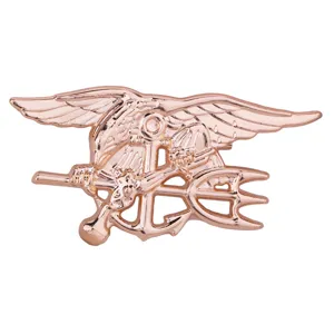 Insigne Trident US Navy SEAL Broche Métal Or Rose Insigne Militaire Accessoires Uniforme