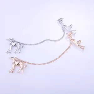 Elegant woman walking dog brooch set, metal chic pin badge for jacket, stylish animal jewelry gift.
