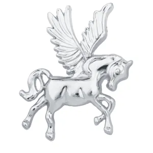 Broche Pegaso Plateado Unicornio Alado Solapa Traje Hombre Accesorio Joya Elegante