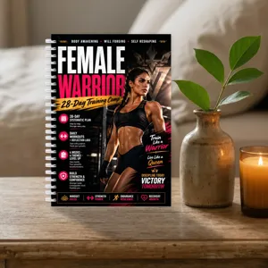 28-Tage Fitness Trainingsplan Spiralblock fuer Frauen Tagebuch taeglicher Workout Tracker