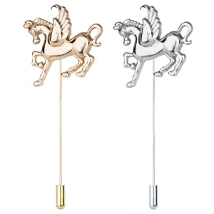 Herren Pegasus geflügeltes Pferd Anstecknadel Anzug Brosche Mode Revers Schmuck Geschenk