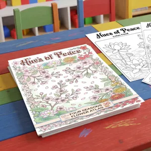 Pósteres para Colorear con Tema de Flores de las Cuatro Estaciones para Niños Libro de Dibujo de Grafiti Creativo Pintura Educativa Papel de Arte Floral DIY