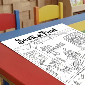 Poster da colorare scientifico per bambini esplorazione divertente carta da disegno
