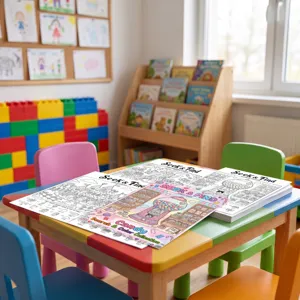 Children candy theme coloring book seek and find activity poster fun painting art book