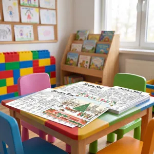 Libro de colorear de Navidad y set de pósteres para niños, bloc de dibujo artístico antiestrés.