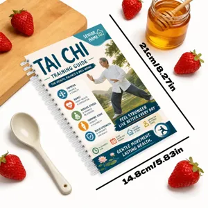 Tai Chi Trainingsanleitung Spiralnotizbuch 28 Seiten Senioren Heim Fitness Buch
