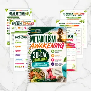Diario a spirale per la sfida di risveglio del metabolismo di 30 giorni e guida dimagrimento