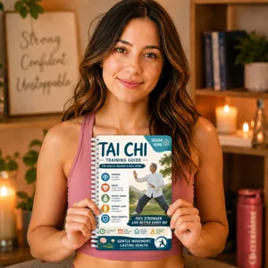 Tai Chi Trainingshandbuch Spiralbuch, 28-Tage Fitness Übungsheft für Senioren zu Hause.