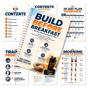30-Tage Morgen Fitness Planer Spiralblock, tägliches Heimtraining Logbuch und Leitfaden.