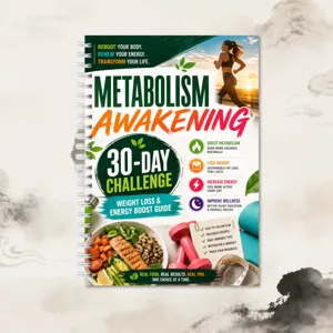 Quaderno spirale sfida metabolismo 30 giorni perdita peso guida fitness vista dettaglio